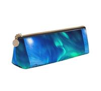 SDFHU Northern Lights - Estuche ligero y espacioso con cremallera triangular de gran capacidad para herramientas de escritura, White, Talla única