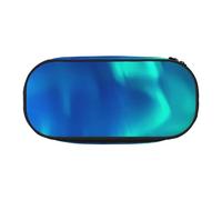 SDFHU Northern Lights - Estuche para lápices con estampado de luces boreales, herramienta de papelería, suministros de oficina, accesorio unisex adecuado para cualquier ocasión, negro, talla única