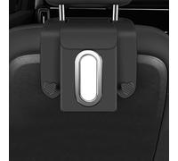 SDFSDEPIE Coche Caja Pañuelos Gancho para Lexus UX 250h Hybrid 2019 2020 2021 2022 2023 2024 2025, Portapañuelos Colgar Asiento Trasero, Servilletero Soporte Reposacabezas Organizador,Black