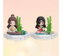 Sdfsed 10 cm Heaven Official's Blessing Xie Lian & Hua Cheng Figura de PVC Estatua de anime Figuras de acción Colección Modelo Decoración Muñeca Regalo (Tamaño: Transparente)