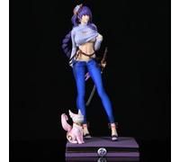 Sdfsed 31 cm Raiden Shogun Figure Environmental Protection Materials Suitable for Home Office Desktop Ornaments Decorative Ornaments