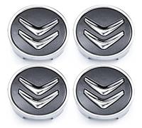 SDFSJJHB 4 Piezas Tapas Llantas, para Citroën 60mm C1 C2 C3 C4 C5 Coche Tapas Centrales Impermeable AntióXido de Rueda Embellecedor Accesorios,C