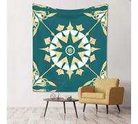 sdfunn Tapiz de pared con estampado floral de estilo exótico para apartamento, dormitorio, sala de estar, dormitorio, 60 x 51 pulgadas, hogar de moda