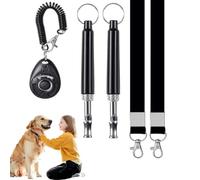 SDFWGG 2 Piezas Silbato para Perros Ultrasónico Silencioso de Adiestramiento para Perros Colgante Portátil con Cordón Silbato Perro Profesional Ayudas para Recordar (Conjunto A)