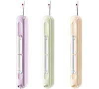 SDFWGG 3 Piezas Enhebrador De Agujas De Coser A Mano 2 En 1 Enhebrador Agujas Coser Descosedor De Costura Accesorios Needle Threader Enhebrador Portátil Para Coser A Mano(3 Colores)