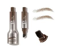 SDFWGG Lápiz de Cejas Microblading Pincel Angular para Resistente al Agua Lápiz Punta Efecto Cejas Naturales de Larga Duración para Definir y Rellenar Fácil Colorear (Gris topo)