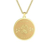 SDFXCDR Amor Fati - Collar con colgante estoico de filosofía, regalo estoico para hombres, joyería punk