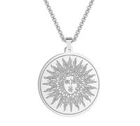 SDFXCDR Collar con colgante de Dios del Sol Helios para mujer, amuleto de la diosa griega antigua