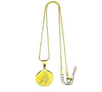 SDFXCDR Collar con colgante de Jesús para mujeres y hombres, color dorado, collar católico de la madre María, joyería