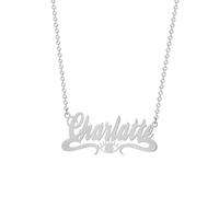 SDFXCDR Collar con colgante personalizado con nombre de mal de ojo, joyería con placa de nombre, collar de regalo para mujer