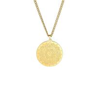 SDFXCDR Collar para hombre, colgante de flor de loto budista, símbolo Om, mandala, hindú, yoga, inspirador, meditación, joyería religiosa