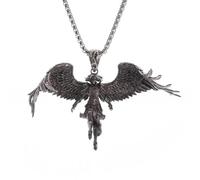 SDFXCDR Collar para hombre, colgante retro del arcángel Miguel Patrón, Hijo de Dios, Gabriel, collar para hombres y mujeres, amuleto de moda, regalo de joyería