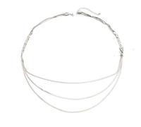 SDFXCDR Collar para hombre, collar de borla multicapa, cadena de hueso de serpiente, estilo punk de cobre, personalidad femenina, collar largo de moda, conjuntos de joyería