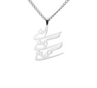 SDFXCDR Collar para hombre, collar de dios farsi iraní, persa, joda, gargantilla de cadena para mujer y hombre, joyería para regalo de Navidad