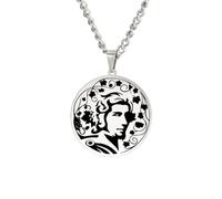 SDFXCDR Collar para hombre, dios del vino, dionisio, collar con colgante de locura y frenesí salvaje, joyería de mitología griega antigua