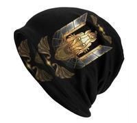 SDFXCDR Sombreros de Gorro de Bronce Pegaso Sombrero de Punto Callejero para Mujeres Hombres Anime de Invierno Knights of The Zodiac Skullies Gorros