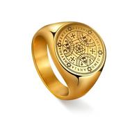 SDGBCXD Anillo, Anillos Hombre, Mujer Accesorios Moda Anillo Protección Amuleto Hexagrama Triángulo Religioso