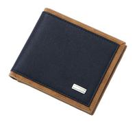 SDGBCXD Cartera, Cartera Corta Informal de Dos Pliegues for Hombre con Bloqueo, Billetera Fina Creativa Horizontal(BLU)