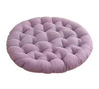 SDGBCXD cojín para Asiento, Cojín Grande Redondo de Lino con Relleno algodón Perlado, Suave y cómodo for Sentarse, Ideal for Relajarse meditar en Cualquier estación(Light Purple,100cm(39.3in))