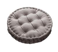 SDGBCXD cojín para Asiento, Cojín Redondo con asa | Relleno de algodón PP | for meditación, Sala Estar, balcón y Oficina(Light Gray)