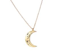 SDGBCXD, Collar De Media Luna Chapado En Oro De Ley for Mujer, Plata De Ley S925, Gargantilla De Moda con Forma De Luna, Joyería Bohemia for Sus Parejas De Niñas.,Collares