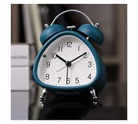 SDGBCXD Despertador, Reloj mecánico silencioso a Pilas con Campana for Oficina(Blue)