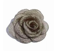 SDGBCXD Flores de Tela, Flores de Gasa, 10 Unidades, 5, cm, Mini Hermosas Flores Tela for invitación Boda, Artificiales(Green)