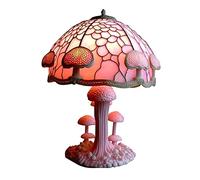 SDGBCXD Luz Nocturna, Lámpara de Noche Decorativa con Forma Hongo Resina Bohemia, 5,9 Pulgadas Alto, vitrales la Serie Plant(H)