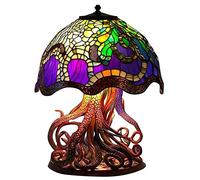 SDGBCXD Luz Nocturna, Lámpara de Noche Decorativa con Forma Hongo Resina Bohemia, 5,9 Pulgadas Alto, vitrales la Serie Plant(D)