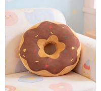 SDGBCXD Peluche, Lindo Juguete de Peluche Donut, Almohada cojín Suave, una for decoración del hogar, Adecuada como Regalo for niños o niñas(Brown,60cm)