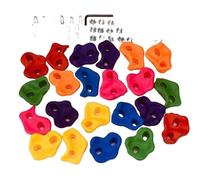 SDGBCXD Rocas de Escalada, Muro de Escalada en Roca con Juegos Pared, Parque Infantil al Aire Libre, Juego for Soporte Marco(Colorful 10pcs with Screw)