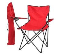 SDGBCXD Silla Plegable para Exterior, Silla de Camping Plegable al Aire Libre Pesca con Bolsa for Botella Agua(Red)