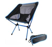 SDGBCXD Silla Plegable para Exterior, Silla Plegable portátil de aleación Aluminio Ligera for Acampar al Aire Libre(Sky Blue)