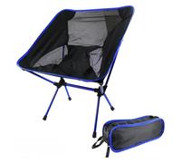 SDGBCXD Silla Plegable para Exterior, Silla Plegable portátil de aleación Aluminio Ligera for Acampar al Aire Libre(Deep Blue)