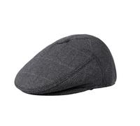 SDGBCXD Sombrero, Gorra Plana de algodón for Hombre, Gorra Vendedor periódicos, Taxista cálida y Ajustada, papá, Sombreros Disfraces Vintage(Black)