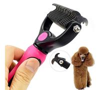 SDGDFXCHN Pet Cepillo de Lujo Pet Peine Doble Abrir Nudo Cuchillo rastrillo Acero Inoxidable Gato y Perro peluquería Herramientas