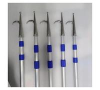 sdgERYEeg Gancho para embarcaciones, Poste telescópico de Aluminio 1, 2(5 Set,5 m(16.4 ft))