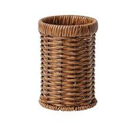 sdgERYEeg portautensilios, Organizador de Utensilios Redondo Tejido a Mano for encimera Cocina, Soporte for Cubiertos, cucharas y Palillos, Bloque Cuchillos