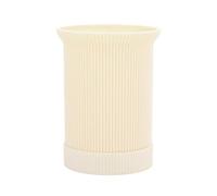 sdgERYEeg portautensilios, Soporte de plástico Duradero for Utensilios Cocina encimera, Organizador con patrón Vertical, Bloque Cuchillos(Beige)