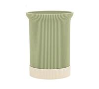 sdgERYEeg portautensilios, Soporte de plástico Duradero for Utensilios Cocina encimera, Organizador con patrón Vertical, Bloque Cuchillos(Green)