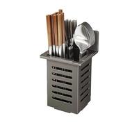 sdgERYEeg portautensilios, Tendedero de Pared for Utensilios Cocina, Cuadrado, Desmontable, Resistente, con Bloque for Cuchillos