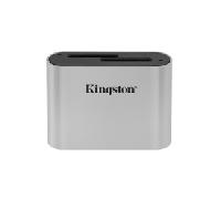 Kingston Technology Lector de tarjetas SDHC/SDXC UHS-II de doble ranura para flujo de trabajo USB 3.2 Gen 1