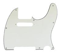 sdhengyee Golpeador Tele de 8 agujeros para guitarra eléctrica Fender estándar estadounidense Telecaster de estilo moderno, 3 capas, color blanco