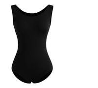 SDIUAKBV Ballet Adulto Mallot de Danza Malla básica de Ballet de Nailon for Mujer, for Adultos, sin Mangas, for Equipo, Ropa de Ballet(Black,M)