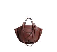 SDIUAKBV Bolso Tote de Cuero Bolso de mano gran capacidad, piel sintética, un solo hombro, for ir al trabajo y hacer compras Para viajar(Dark brown)