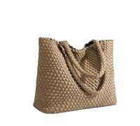 SDIUAKBV Bolsos de Cuero Tejido Bolso de mujer nailon tejido a mano, estilo bandolera, con sisa, informal, versátil, una sola correa Para viajar(Optional multicolors)