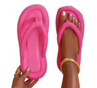 SDIUAKBV Chanclas Mujer Chanclas de mujer con suela suave, clip en la punta, antideslizantes, tipo almohada, for baño, for parejas, sandalias planas(Color-01,40-41)