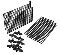 SDIUAKBV Separador de Acuario Bandeja divisoria for Acuario (4 Unidades), Malla de plástico, Caja de Huevos, difusor de luz, Filtro Divisor for pecera, Aislamiento Inferior.