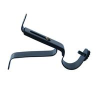 SDIUAKBV Soporte Barra Cortina 2 Soportes for Barras de Cortina Metal | Soportes ajustables for barra de cortinas, accesorios de abrazadera de Clip de fijación de barra transversal fija(Black)