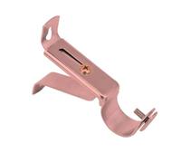 SDIUAKBV Soporte Barra Cortina 2 Soportes for Barras de Cortina Metal | Soportes ajustables for barra de cortinas, accesorios de abrazadera de Clip de fijación de barra transversal fija(Rose Gold)